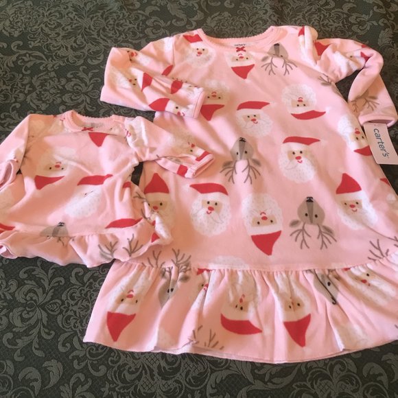 Carter's Other - NWT 6  7 carters doll & girl matching nightgowns